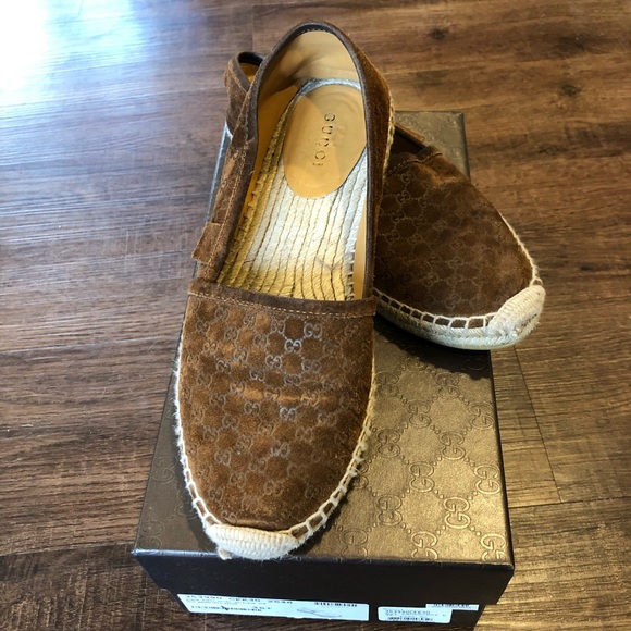 Gucci “Pilar Guccissima” Suede Espadrilles - Picture 3 of 8